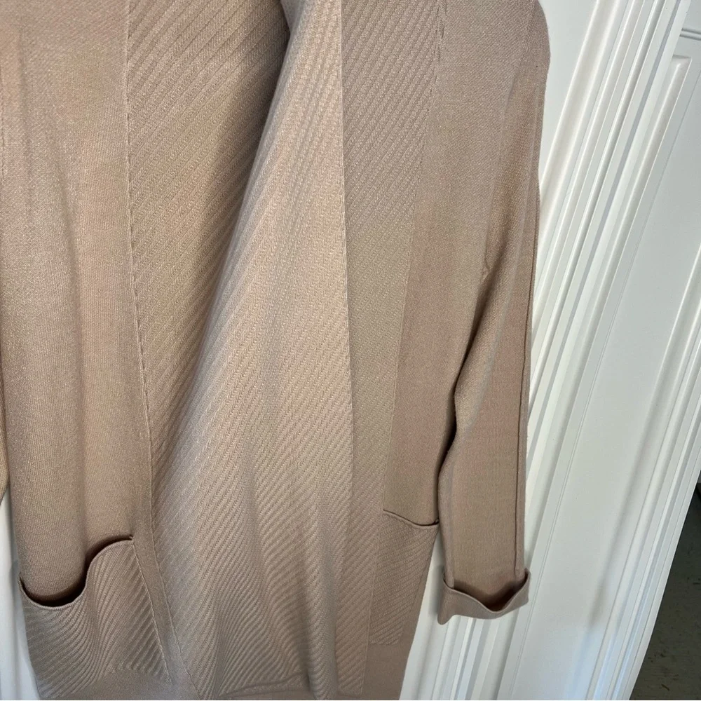 Magaschoni Beige Women's Cardigan, Size: M
